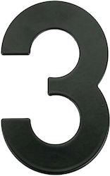 House Number 3 Mb-3 145mm Black House Number 3 Mb-3 145mm Black
