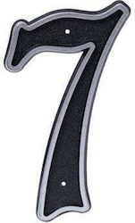 Blastic House Number 7 150mm Black