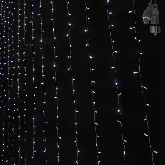 100 Lights LED 0.9m. x 80cm White type Curtain 1pcs