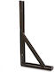 Stabilus Metallic Corner Shelf Black 150x150mm