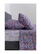 Naf Naf Sheet Sets King Size 270x280cm. Summit Lilac 4pcs