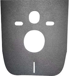 Soundproofing Foam Hanging Ceramic Toilet Bidet Black S
