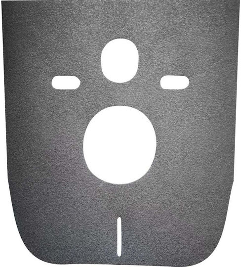 Soundproofing Foam Hanging Ceramic Toilet Bidet Black S