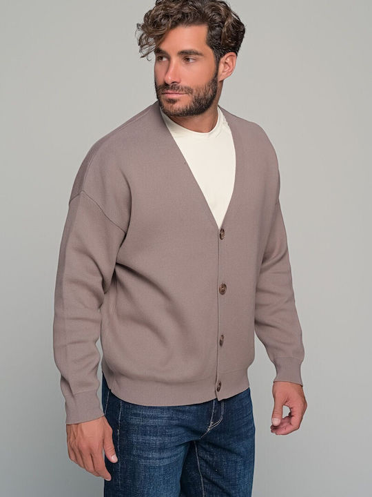 Herren Strickjacke mit Knöpfen Cigar