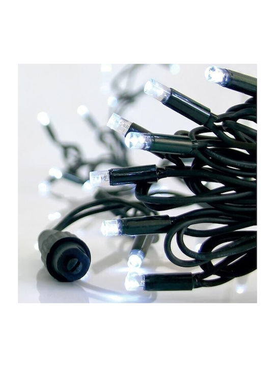 100 Lights LED White in String 1pcs
