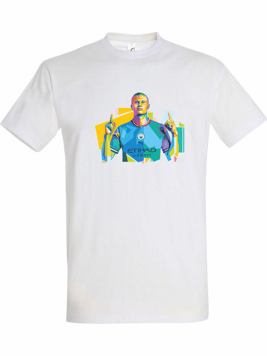 kirikoko Παιδικό T-shirt Λευκό Erling Haaland P...