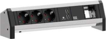 Bachmann Desk 3x Πολύπριζο 3 Θέσεων με 1 USB-A