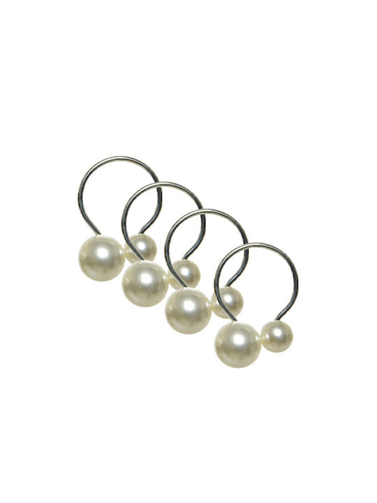 Kaemingk Weihnachtlich Serviettenring Metallisch Silber L6.5xB4.5xD2.5cm.