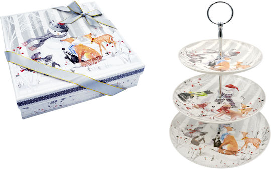 Paper Pack Christmas Tray Porcelain