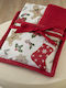 Palamaiki Set Christmas Towels Fabric Beige L70xW40cm. 2pcs