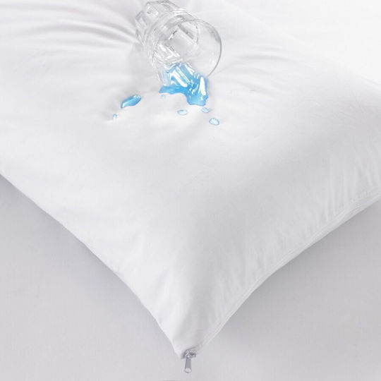 DeLuxe Pucioasa Σετ Προστατευτικά Μαξιλαριών Αδιάβροχα White 50x70cm LJD25156 DeLuxe Pucioasa Σετ Προστατευτικά Μαξιλαριών Αδιάβροχα White 50x70cm LJD25156