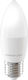 Forever Light Bulb LED Bulb 7.2W for Socket E27 and Shape C37 Natural White 840lm