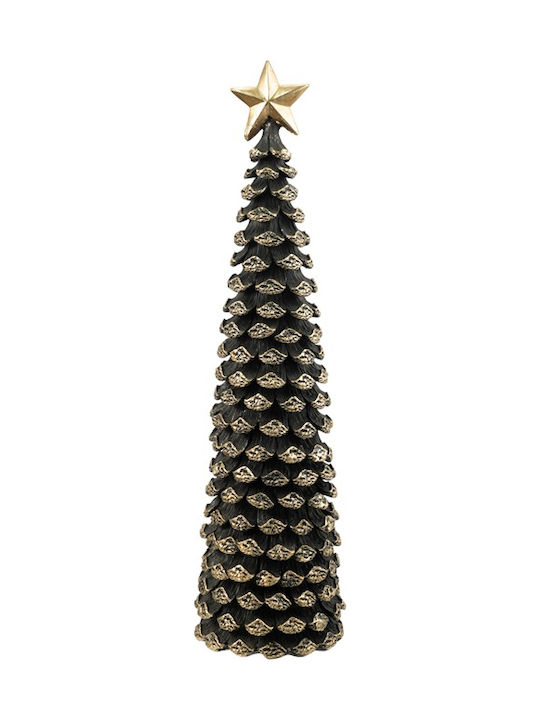 Christmas Decorative Tree 45.5cm Black Tree polyester pinecone