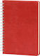 Spiral Set 40 Notizbücher Quadrat Rot