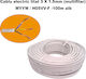 Cablu Electric Multifilar 3 X 1.5mm Myym H05vv-f Bobină 100 Metri Alb