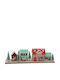 ED Collection Christmas Decorative Wooden Village 40x11.5cm.