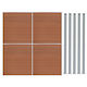 Gartenzaunmaterial aus WPC 1Stück Brown