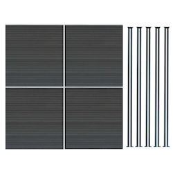 Gartenzaunmaterial aus WPC 1Stück Gray