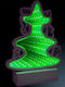 cu lumină LED Decorațiune de Crăciun Plastic Braduleț 20cm. Baterie Verde