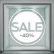 Autocolant Reduceri Circular Sale 65x65