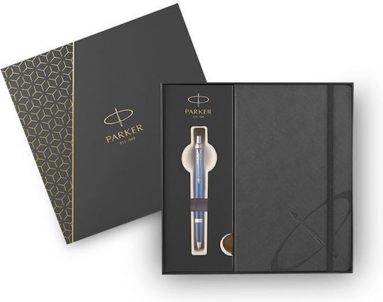 Parker Desk Set with Notebook and Pen IM Rituals Blue Ballpoint with notebook Blue 2pcs