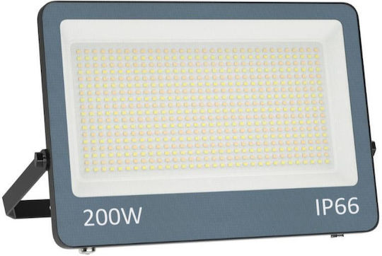Universe Στεγανός Προβολέας LED 200W Ψυχρό Λευκό 6500K IP66