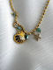 Eluna Gold Plated Blue Necklace
