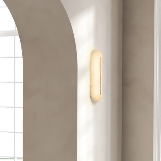 Zambelis Lights Φωτιστικό Τοίχου με Ενσωματωμένο LED και Θερμό Λευκό Φως
