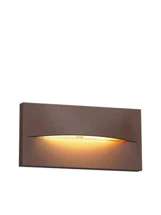 Fos me Επιτοίχια Εξωτερική Πλαφονιέρα LED 4W