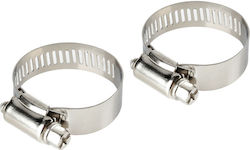 Collar Clamps Height 12mm & Diameter 21>38mm Stainless Steel 2 Pieces Collar Clamps Height 12mm & Diameter 21>38mm Stainless Steel 2 Pieces