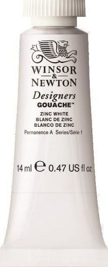 Winsor & Newton Tempera Paints Zinc White in Tube 14ml 1pcs