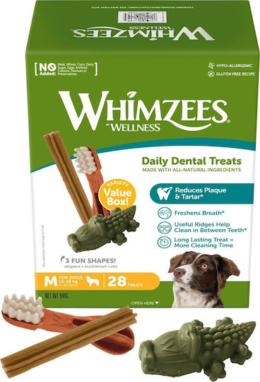 Whimzees Treats for Dogs Against Tartar & Plaque 840gr 28 Pieces