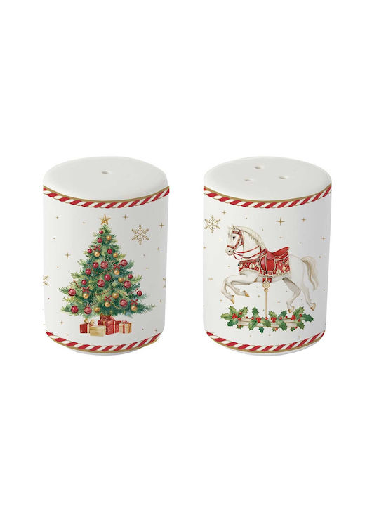 Easylife Christmas Salt and Pepper Set Porcelain