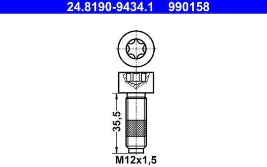 Screw Brake Disc Ate 24.8190-9434.1