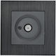 Evripos TV Coaxial Metal Socket Black Bassiakos