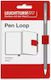 Leuchtturm1917 Pen Holder Suitable for 1 Pen Red