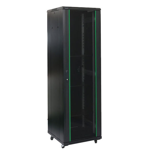 Power On Floor Rack Cabinet 32U 80x100x160.5cm Gray 050196