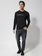 Langarmbluse Black