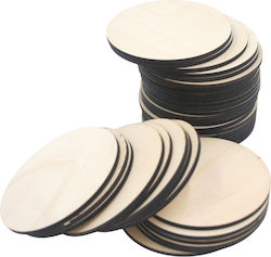 Holzhandwerksdekoration Rundes Natürliche Χειροτεχνία 20 Stücke Bei 8cm