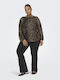 Women's Blouse Long Sleeve Animal Print Leopard