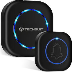 Techsuit Clopoțel De Ușă Fără Fir Negru Techsuit Clopoțel De Ușă Fără Fir Negru