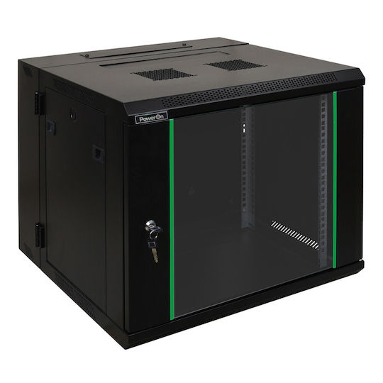 Power On Montat pe perete Cabină Rack 18U 60x60x90.1cm Gri 050181