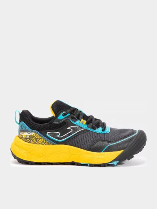 Kubor Jr Kids Sports Shoes Running with Laces Black