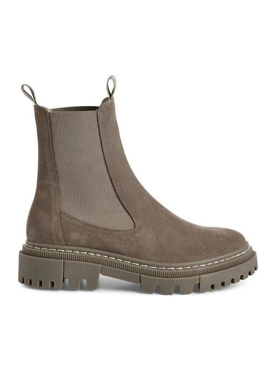 Tamaris Leder Stiefeletten Damen Gray