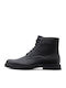 Leather Combat Boots Black