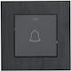 Evripos Button Bell Led 12v Metallic Black Bassiakos