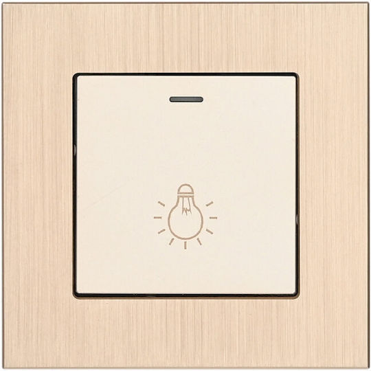 Evripos Led Lighting Push Button 230v Metallic Champagne Bassiakos