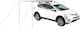 Car Roof Tent Side Awning Roll 2x2m Slimshady Yakima