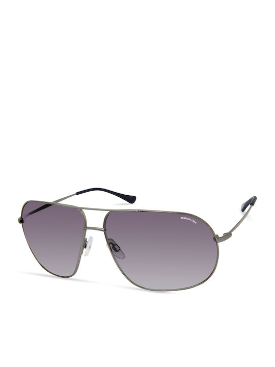 Kenneth Cole Sunglasses Silver with Metal Frame & Gray Lens