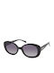 Kenneth Cole Women's Sunglasses with Black Plastic Frame and Black Gradient Lens